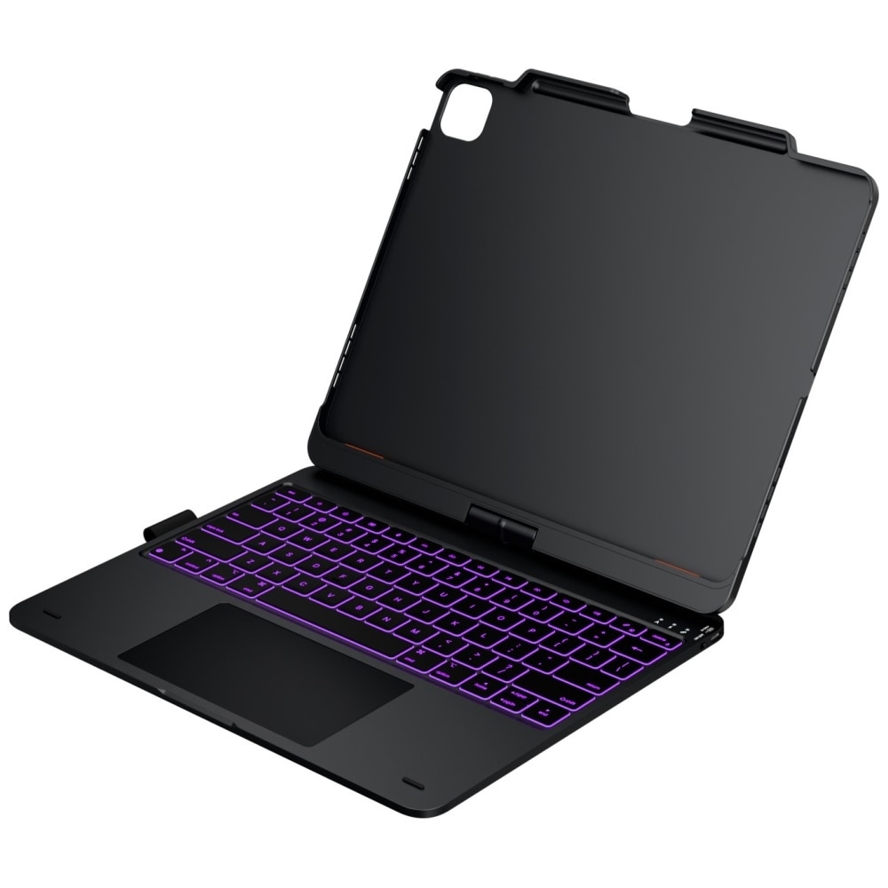 Husa cu tastatura Typecase Flexbook Touch compatibila cu iPad Air 13 inch 2024 / 2025, Negru