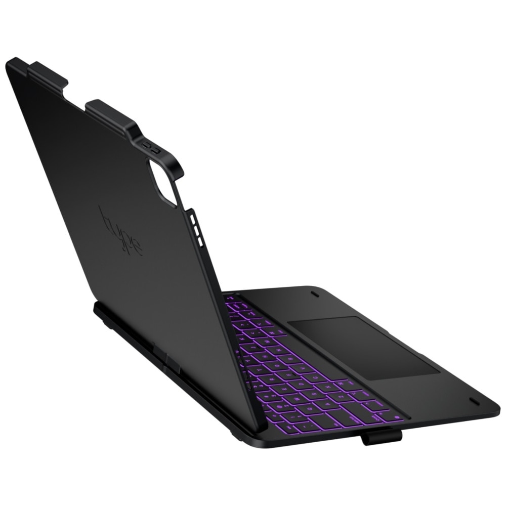 Husa cu tastatura Typecase Flexbook Touch compatibila cu iPad Air 13 inch 2024 / 2025, Negru