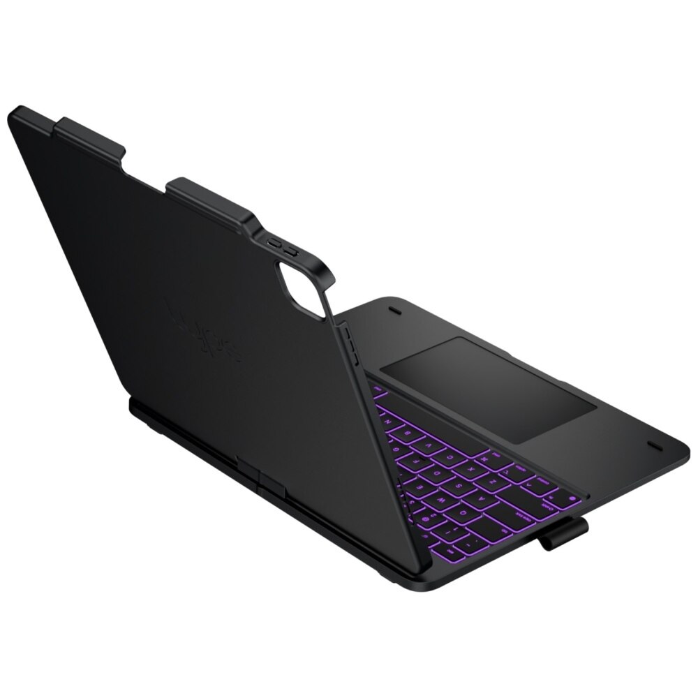Husa cu tastatura Typecase Flexbook Touch compatibila cu iPad Air 13 inch 2024 / 2025, Negru