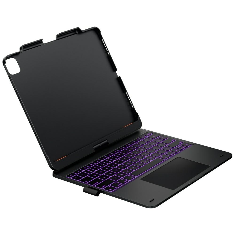Husa cu tastatura Typecase Flexbook Touch compatibila cu iPad Air 13 inch 2024 / 2025, Negru