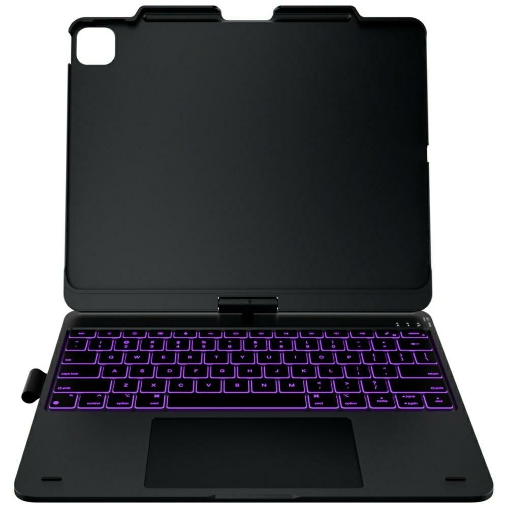 Husa cu tastatura Typecase Flexbook Touch compatibila cu iPad Air 13 inch 2024 / 2025, Negru