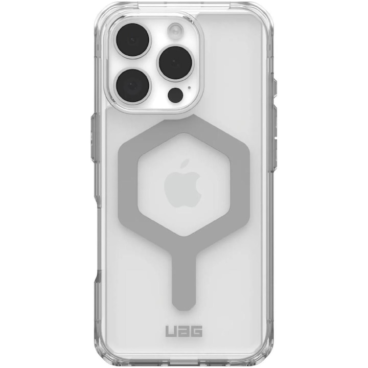 Husa de protectie UAG Plyo Magsafe pentru iPhone 16 Pro Max, Ice, Silver