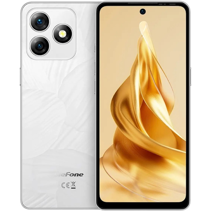 Smartphone Ulefone Note 18 Pro, 6GB, 256GB, Alb Luminos