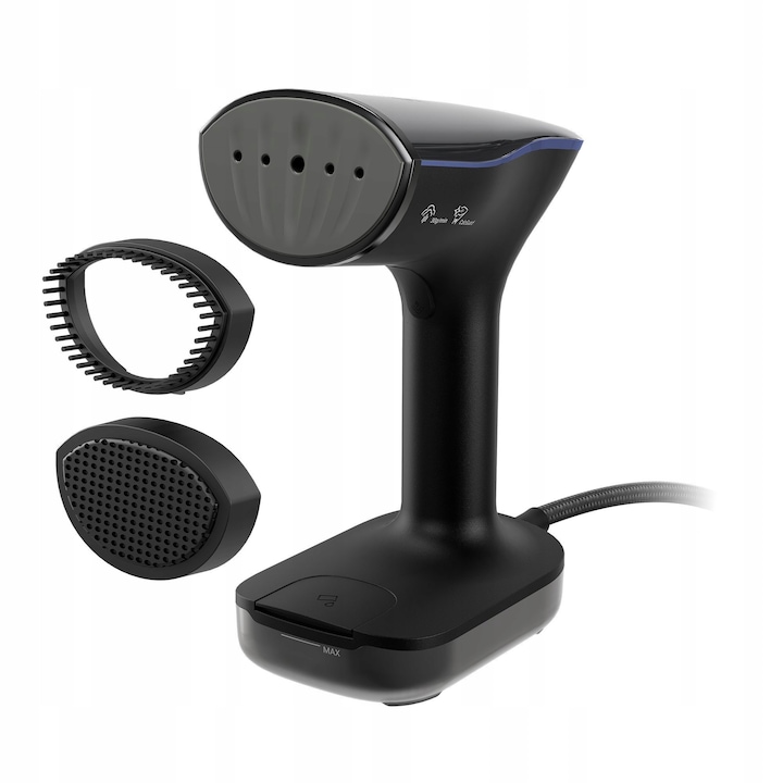 Parownica Beko STM7122B 2280W 30g/min, neagra, cu 2 setari de abur, set cu accesorii