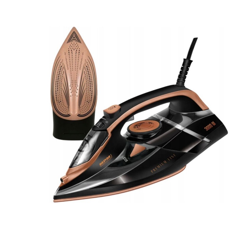 Fier de calcat cu abur MPM MZE-24/C, 3000W, 190g/min, ceramica, sistem anti-picurare