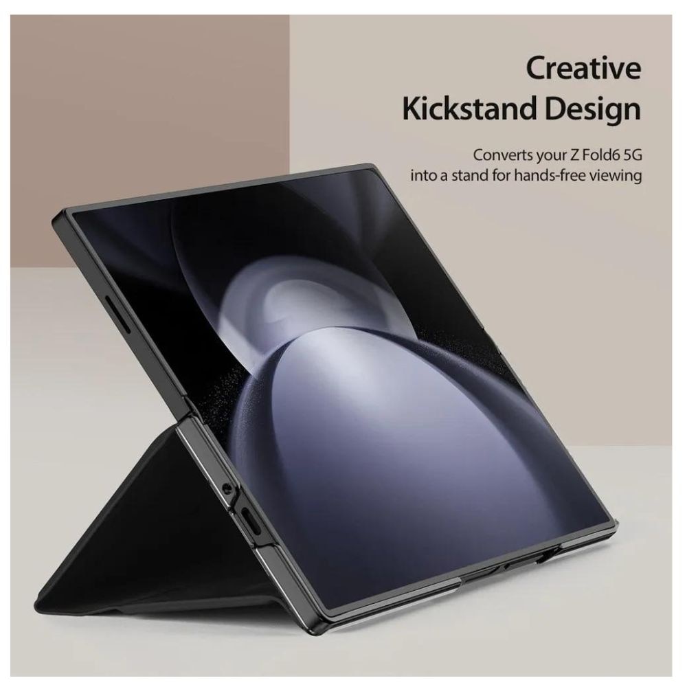 Husa telefon DuxDucis Bril Leather+ PEN compatibila cu Samsung Galaxy Z Fold 6, Albastru Inchis