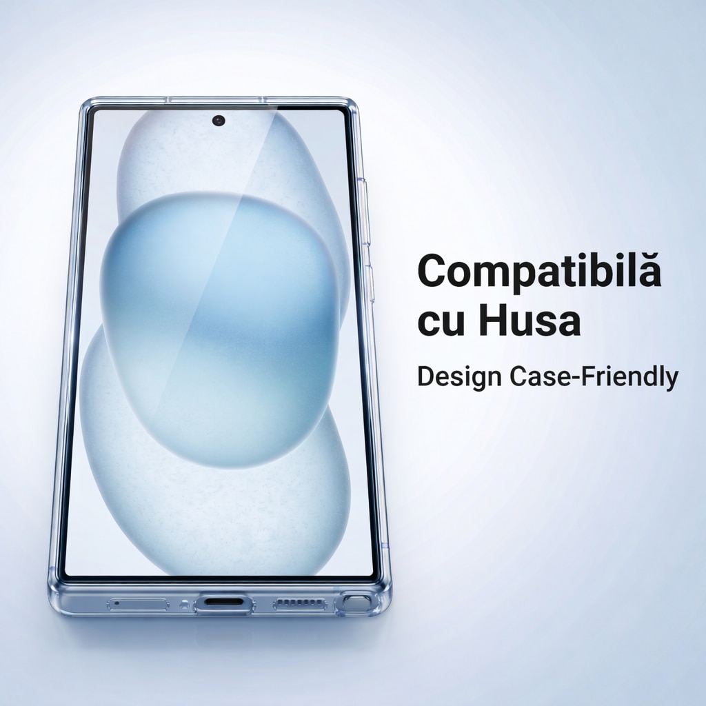 Folie Sticla Ecran cu Kit Montare Inclus, pentru Samsung Galaxy S22, Aplicare Usoara Fara Bule, duritate 9H, EasyArmour