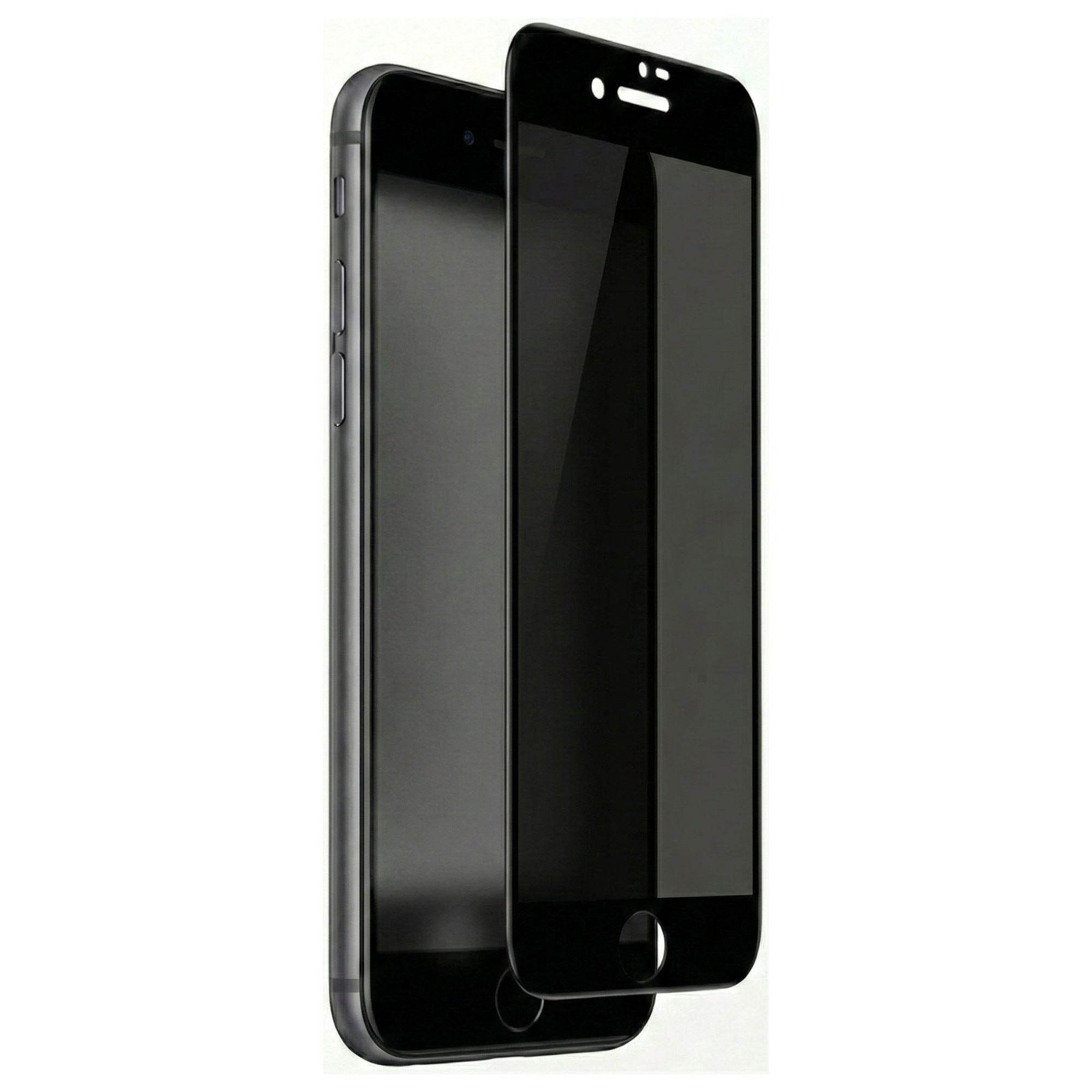 Folie protecție ecran sticla securizată 9H, anti-spion, transparentă HD, compatibilă cu iPhone 6/7/8/SE