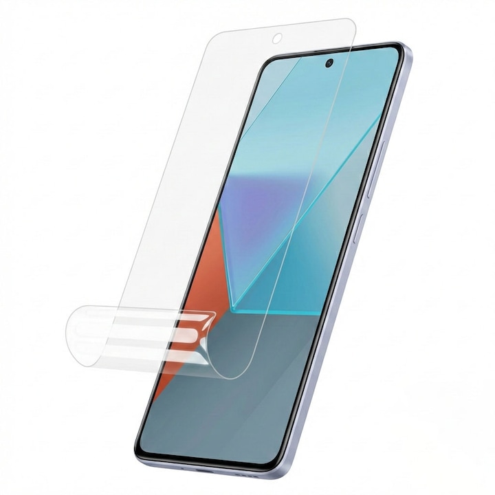 Protecție ecran hidrogel transparent pentru Poco 13 Pro, rezistență 9H, auto-vindecare, dimensiuni 10x15cm