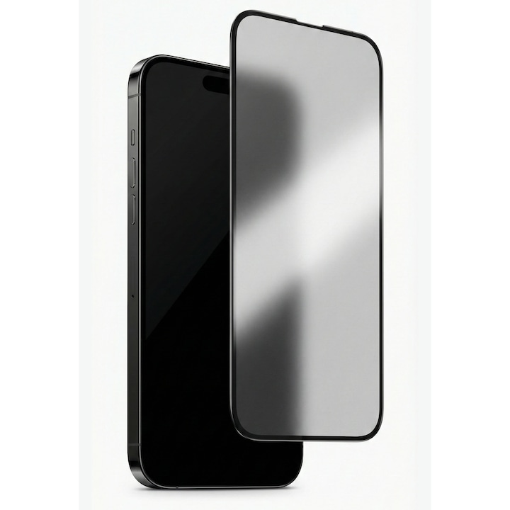 Folie protectie sticla securizata, HD, mata, anti-soc, transparenta, pentru iPhone 11/XR