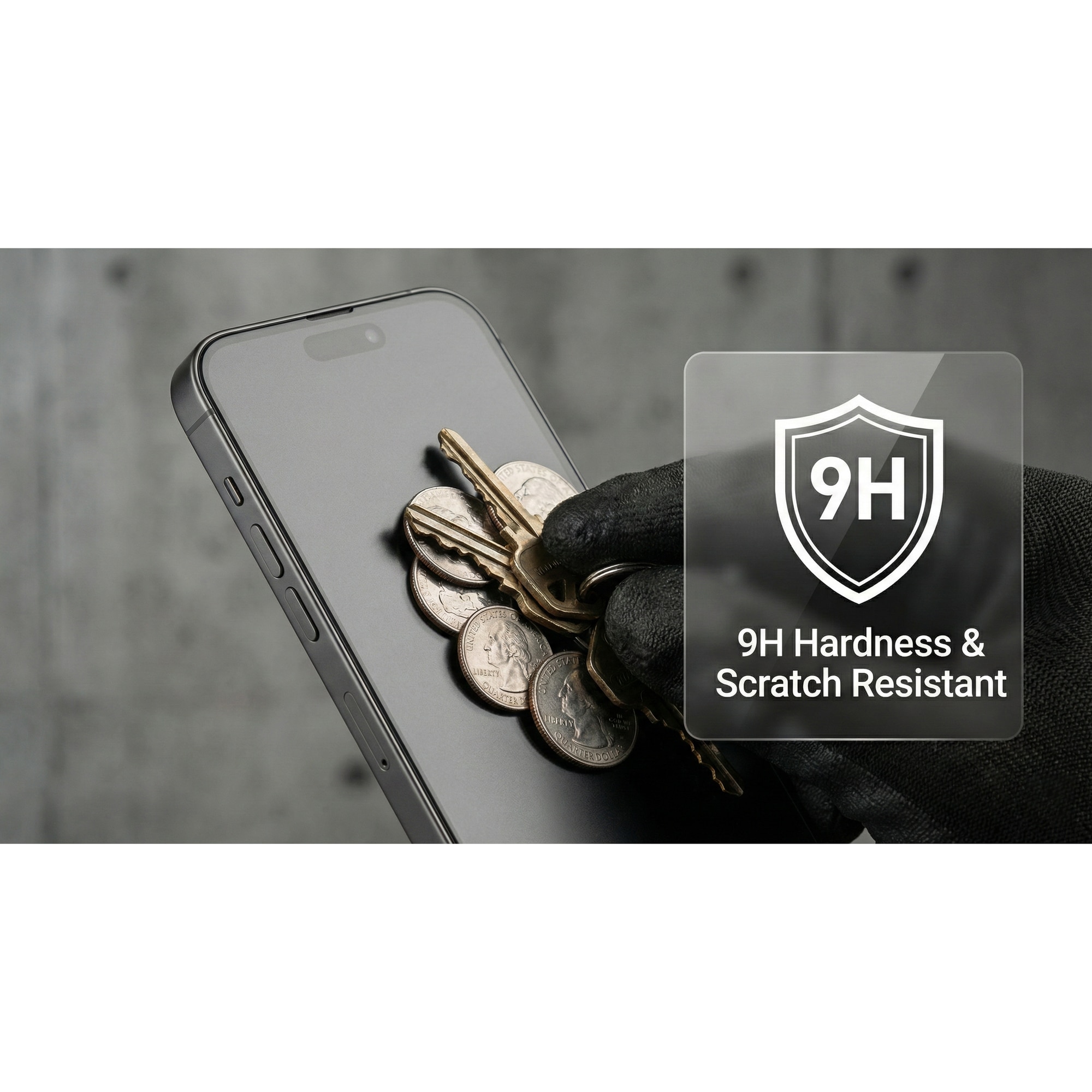 Folie protectie sticla securizata, HD, mata, anti-soc, transparenta, pentru iPhone 11/XR