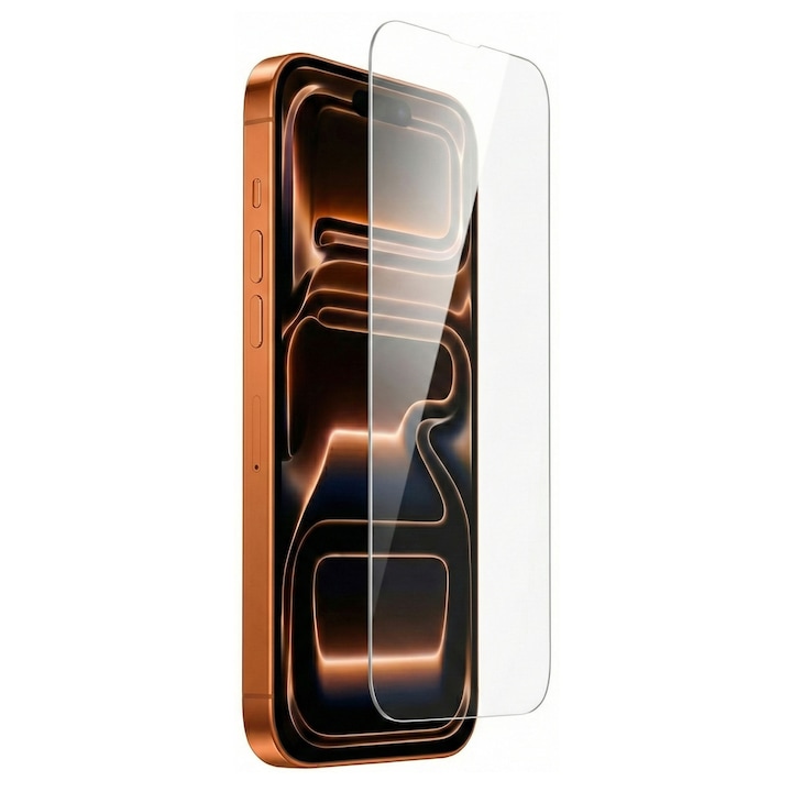 Folie de protecție din sticlă securizată HD, transparentă, 9H, set pentru iPhone 17 Pro