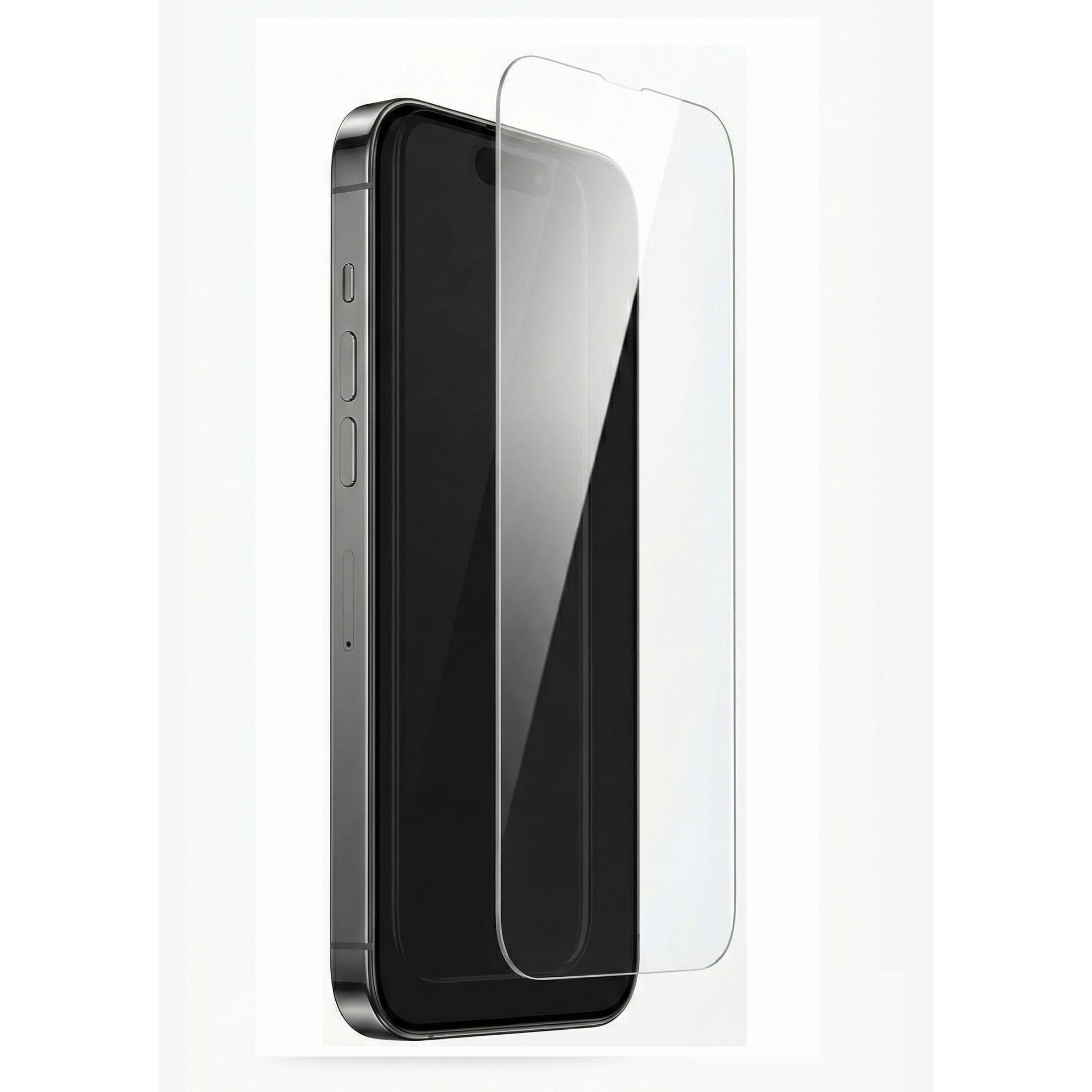 Folie de protectie din sticla securizata compatibila cu iPhone 13Pro Max/14PIus, HD, Transparenta, Duritate 9H, Anti-soc, Montare usoara fara bule, Kit de instalare inclus