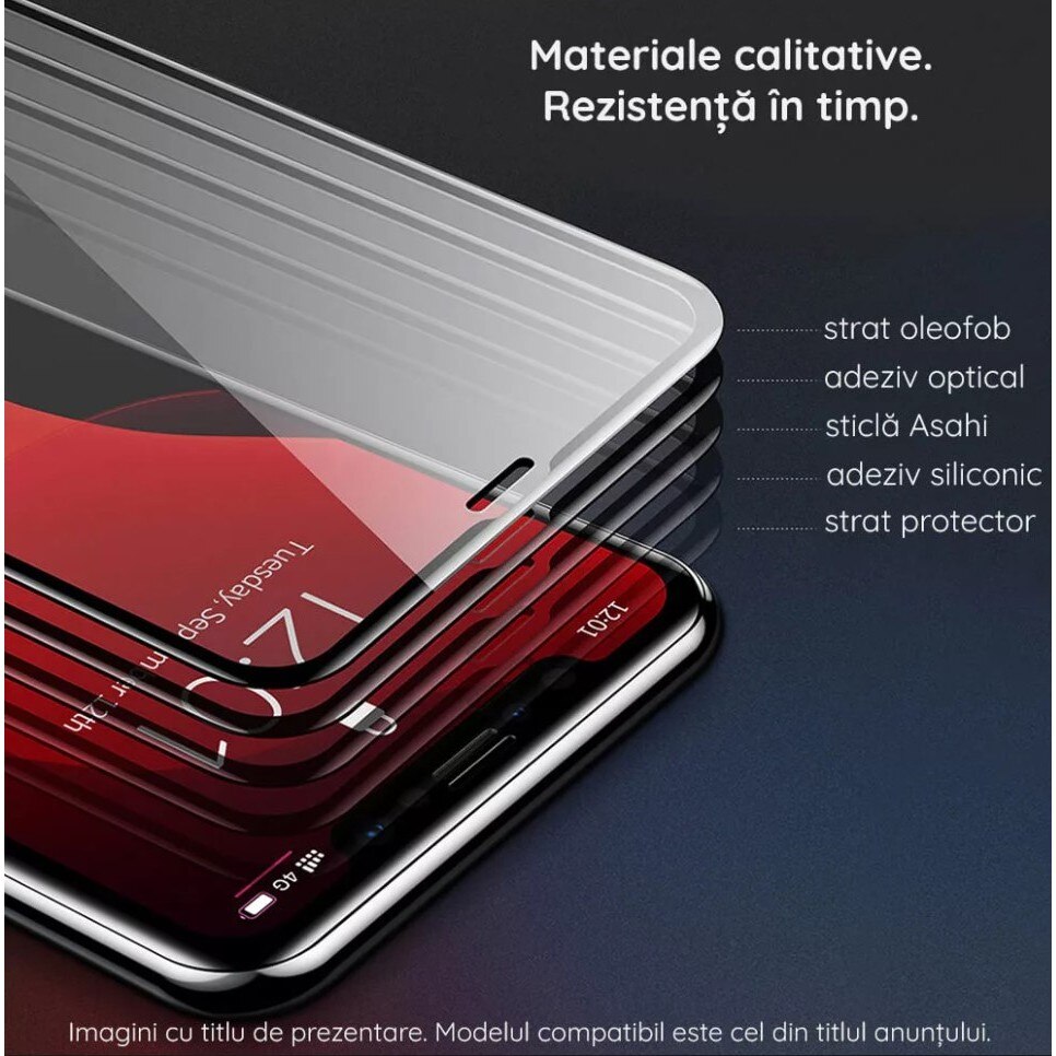 Folie Sticla Flippy® pentru Apple iPhone 14 Plus / 14 Pro Max 111D Negru