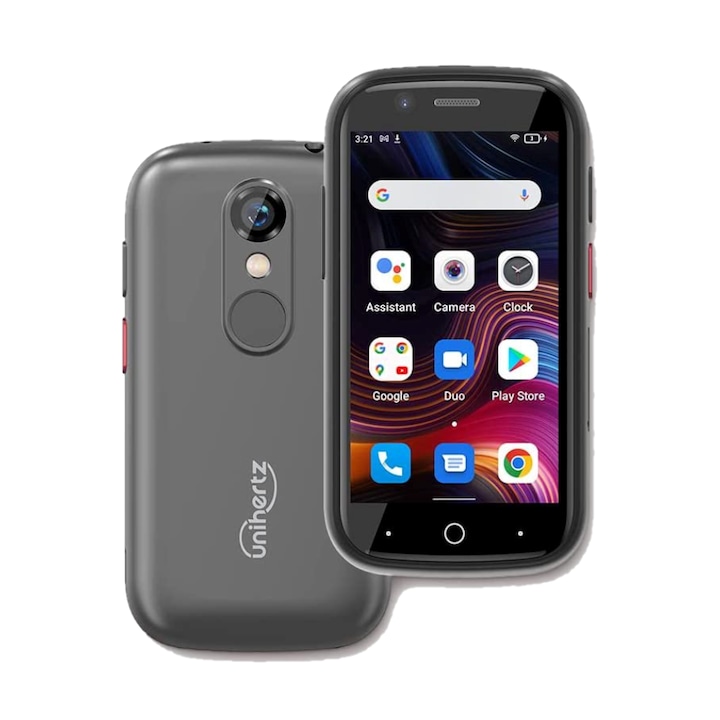 Telefon mobil Unihertz Jelly 2E Argintiu, 4G, 3.0", 4GB RAM, 64GB ROM, Android 12, A20 MT6761D Quad-Core, 2000mAh, Dual SIM