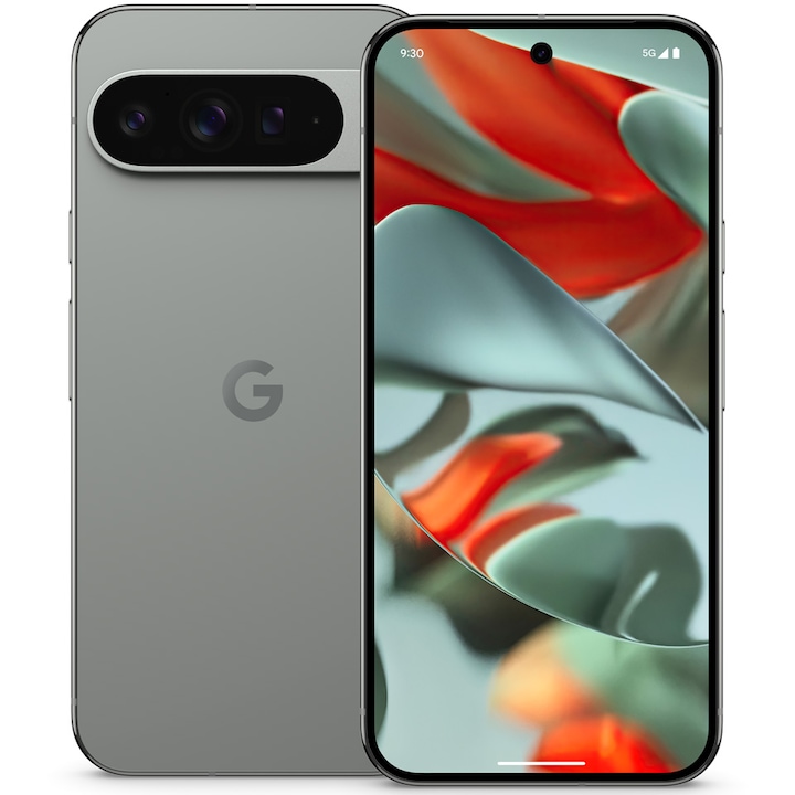 RESIGILAT: Telefon mobil Google Pixel 9 Pro XL, 512GB, 16GB RAM, 5G, Hazel