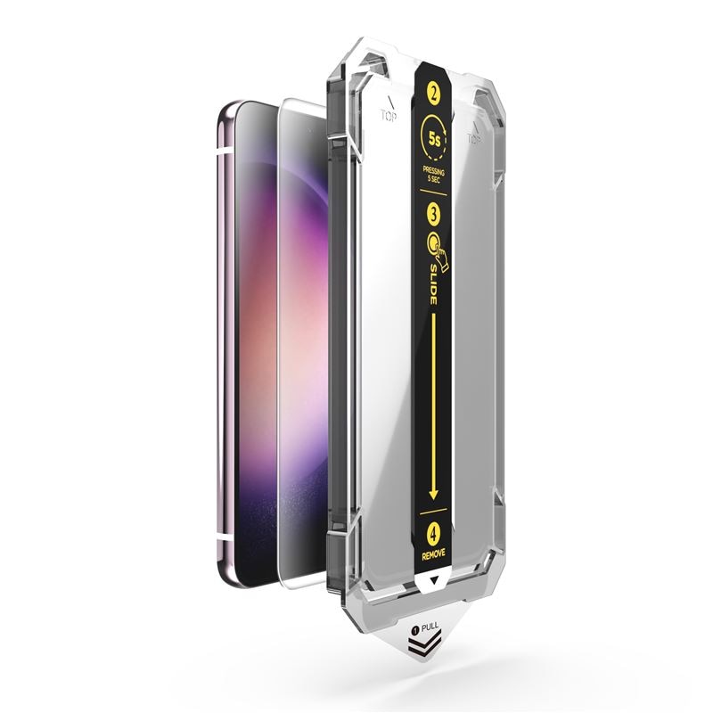 Folie sticla transparenta cu sistem de montare Mobile Origin Screen Guard compatibila cu Samsung Galaxy S24 Plus