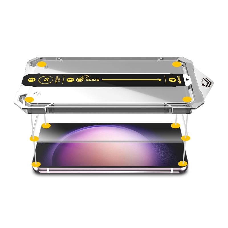 Folie sticla transparenta cu sistem de montare Mobile Origin Screen Guard compatibila cu Samsung Galaxy S24 Plus
