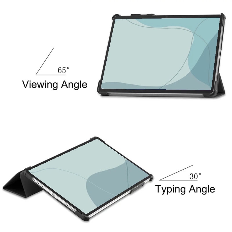 Husa Tableta AZIAO din piele PU pentru Samsung Galaxy Tab A 10.1 2019 (T510 / T515), Protectie Completa 360, Interior Catifea, Functie de Stand, Display Protejat, Smart Cover, Colturi Anti-Soc, Negru