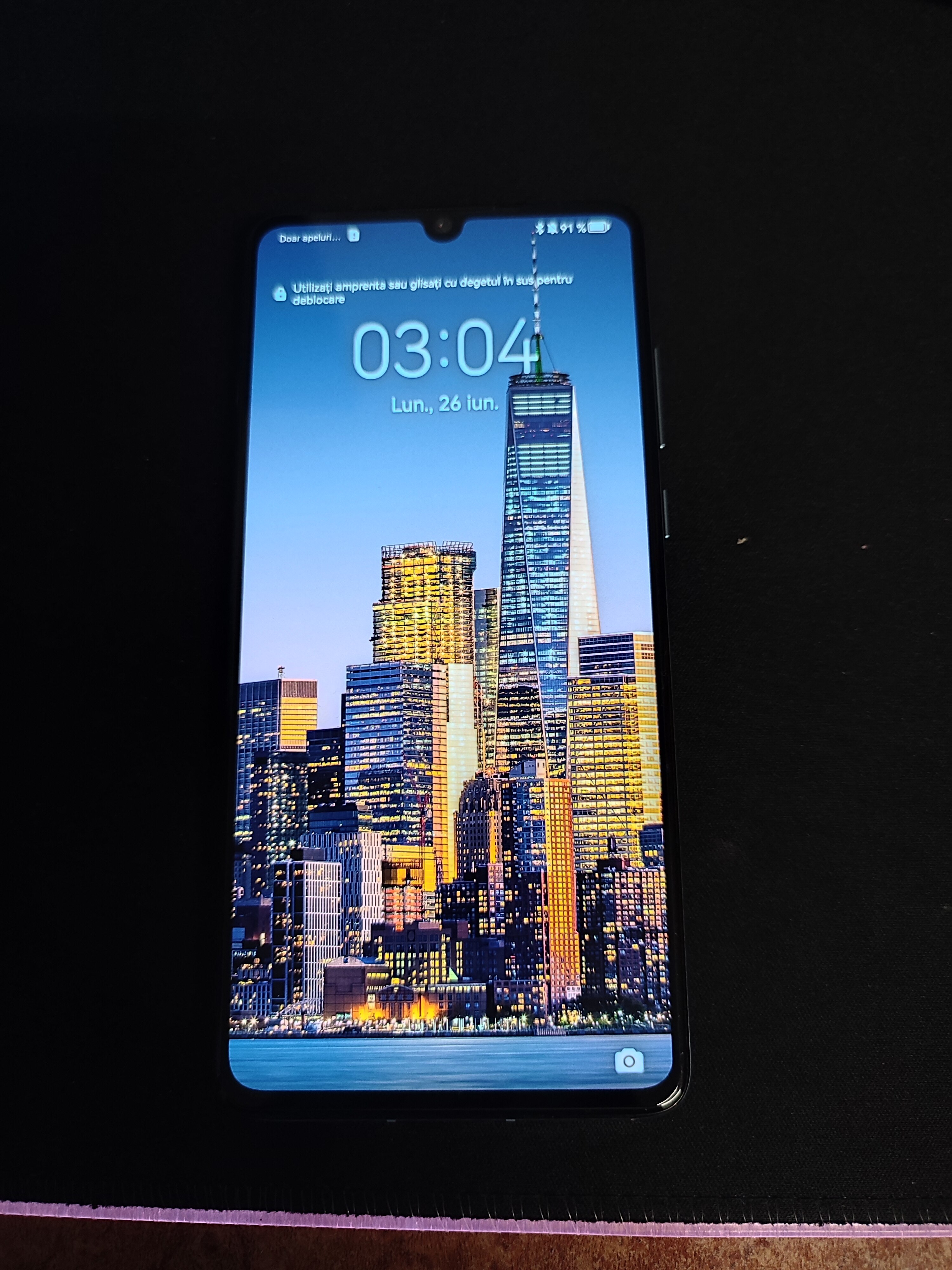 Folie de protectie Full Face pentru Huawei P30, Negru