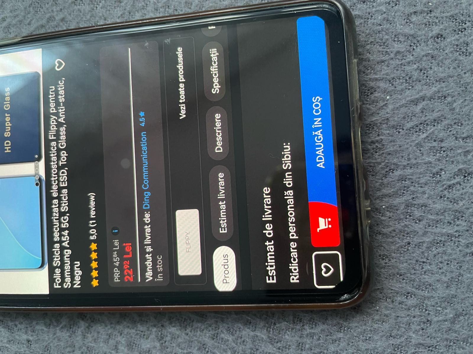 Folie de protectie Full Face pentru Huawei P30, Negru