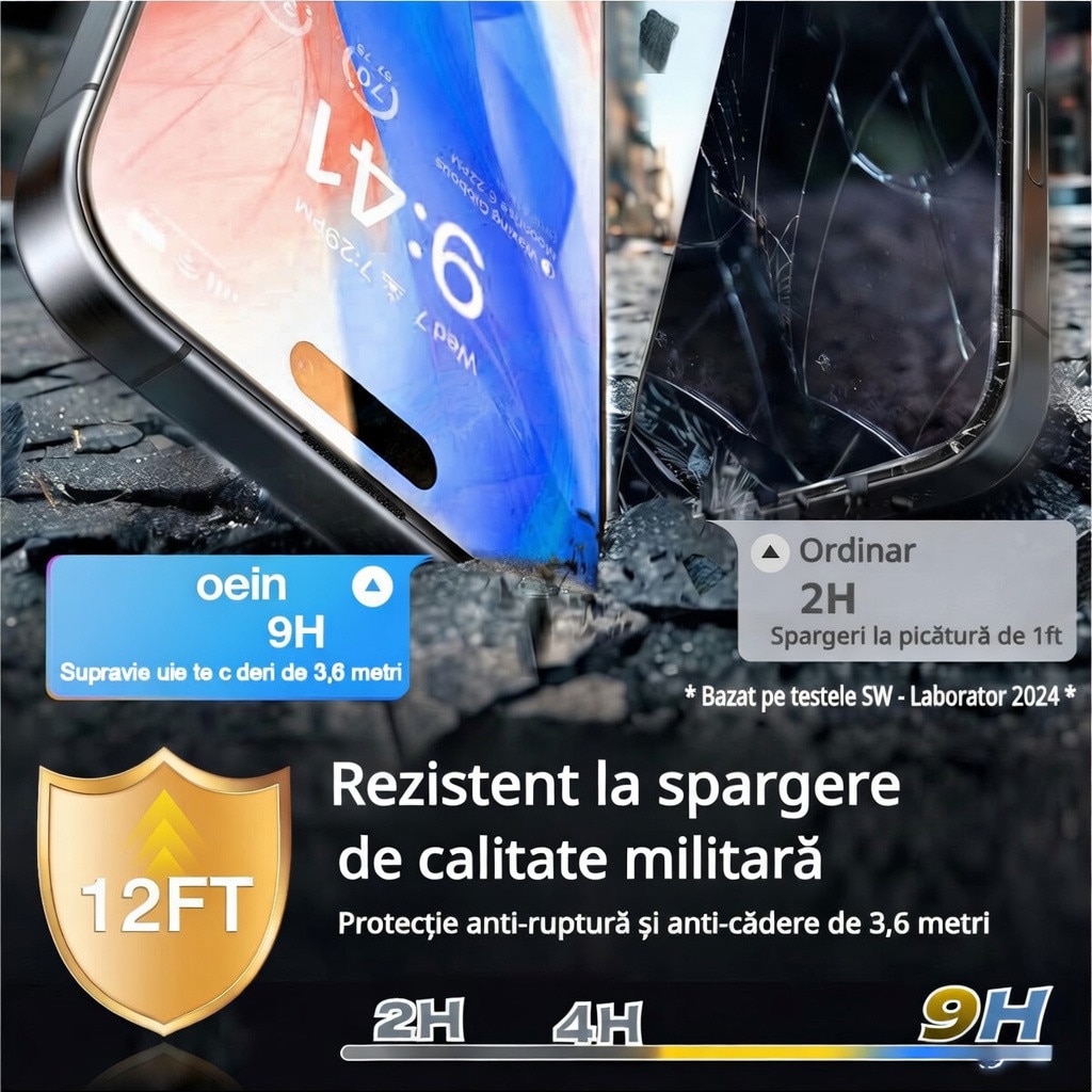 Set 2 Folie Sticla pentru Honor 400/ Honor 400pro – Sticla Securizata 9H+, Claritate Super HD, Tratament Oleofob Electronic, Anti-Amprenta, Sensibilitate Touch Avansata, Acoperire Completa Compatibila cu Husa