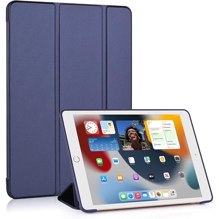 Husa tableta pentru Samsung Galaxy Tab A9 de 8, 7 inchi, VIENOD, TPU Smart Cover, albastru inchis