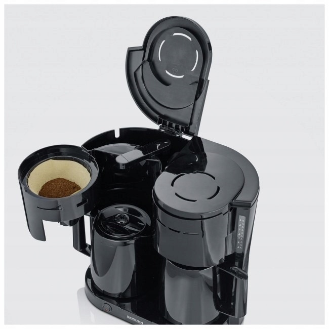 Cafetiere Severin KA 9315, 2 dzbanki termice, 2000W, negru, 36.3x39.5x25.5cm