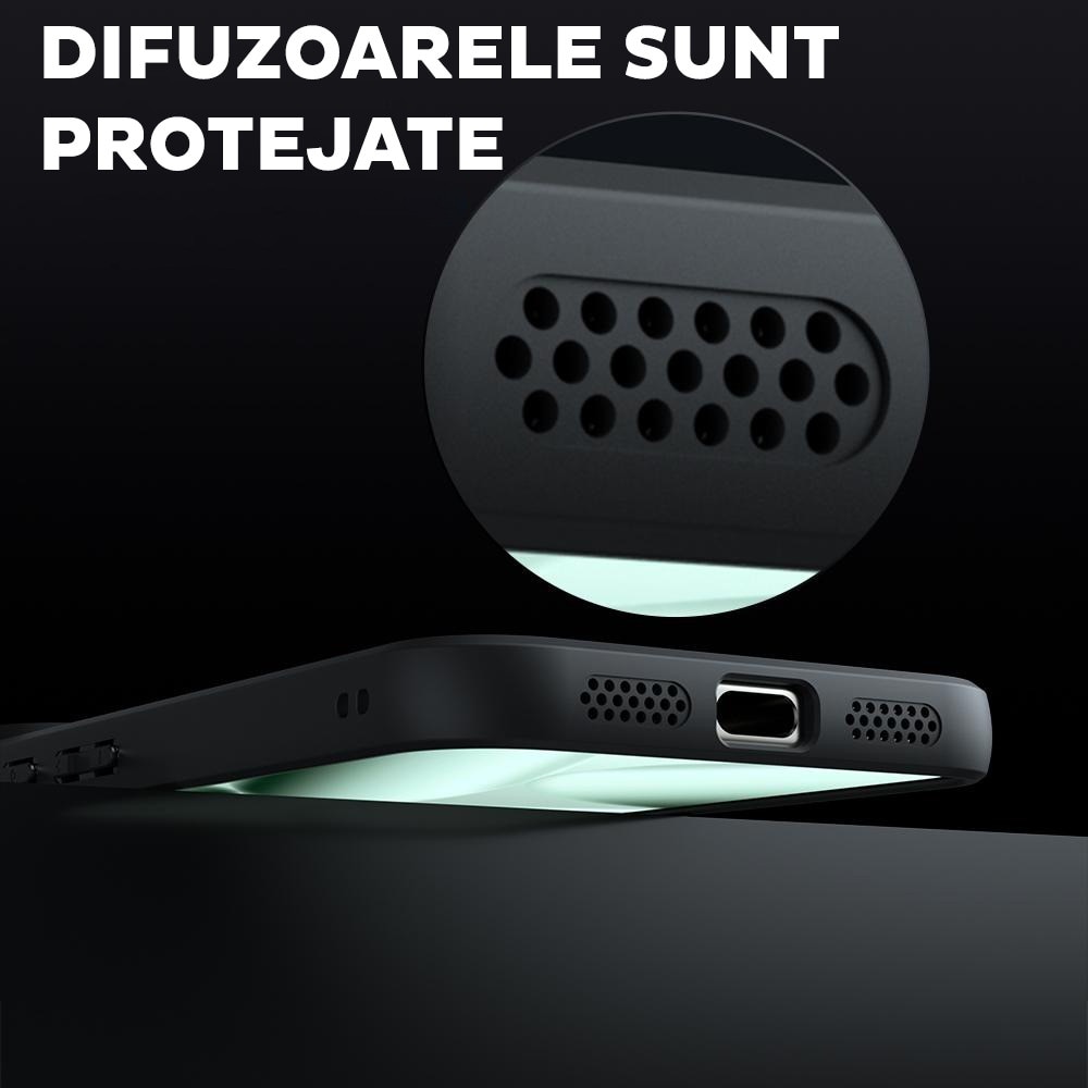 Husa pentru Motorola Edge 50 Fusion Daden® PureFrost MagSafe, Incarcare wireless, Protectie sporita, Anti-amprenta, Negru fumuriu