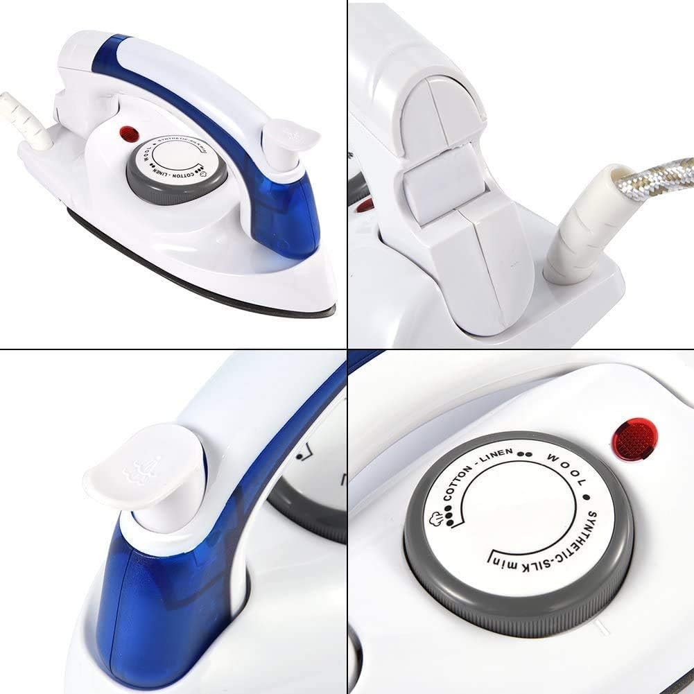 Fier de calcat portabil mini, non-stick, control temperatura, dimensiune compacta, set