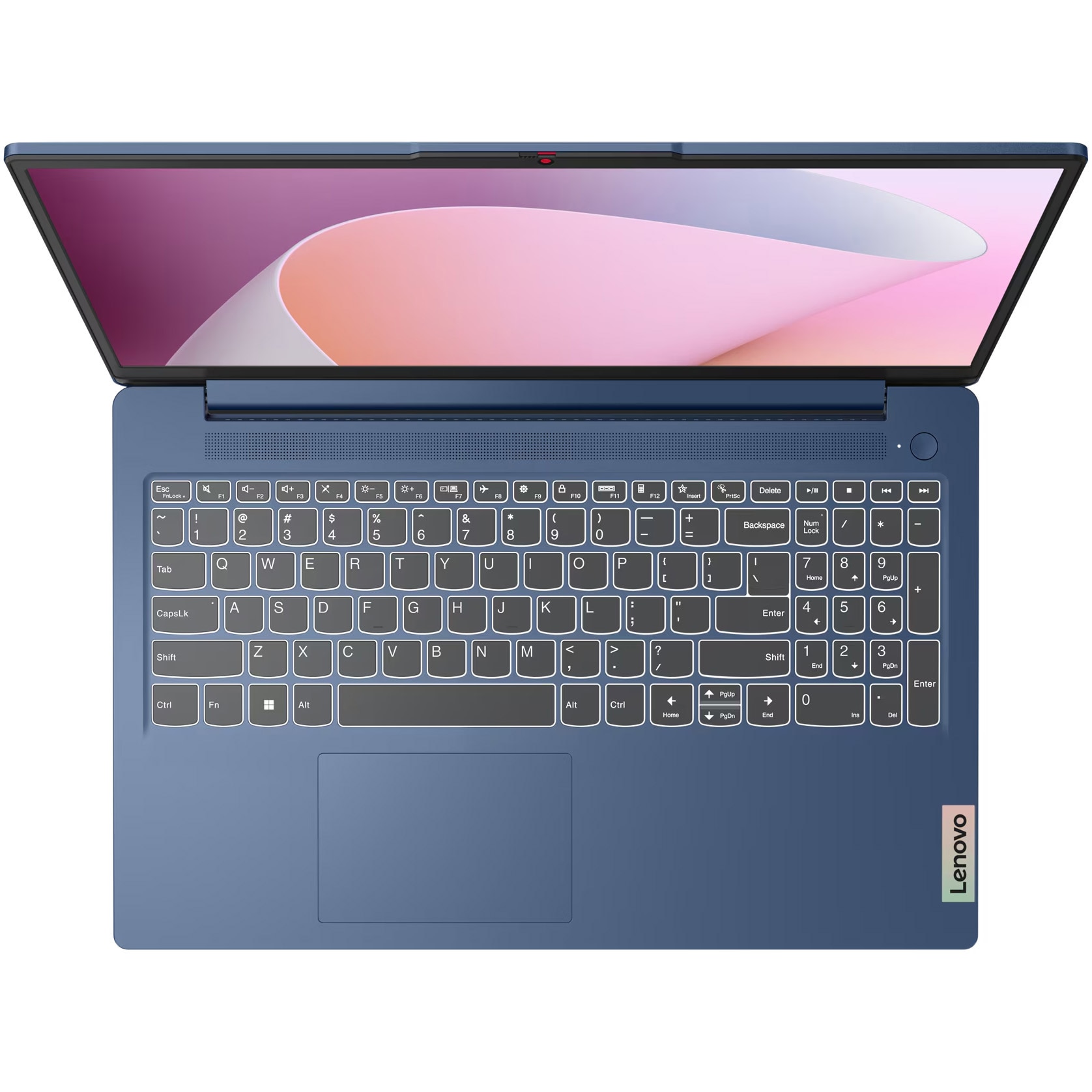 Laptop Lenovo IdeaPad Slim 3 15ABR8 cu procesor AMD Ryzen™ 5 5625U pana la 4.3GHz, 15.6'', Full HD, 8GB DDR4 RAM, 512GB SSD, AMD Radeon™ Graphics, No OS, Abyss Blue