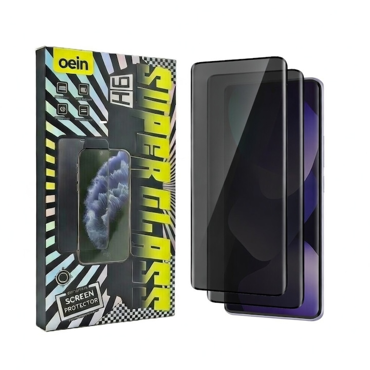 Set 2 Folie Sticla Privacy pentru Redmi Note 15 – Sticla Securizata 9H+ Anti-Spy 28 Grade, Claritate HD, Tratament Oleofob Electronic, Anti-Amprenta, Sensibilitate Touch Avansata, Acoperire Completa Compatibila cu Husa cu Margini Negre