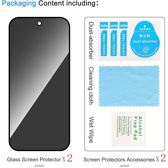 Set 2 Folie Sticla Privacy pentru Google Pixel 10 Pro – Sticla Securizata 9H+ Anti-Spy 28 Grade, Claritate HD, Tratament Oleofob Electronic, Anti-Amprenta, Sensibilitate Touch Avansata, Acoperire Completa Compatibila cu Husa cu Margini Negre