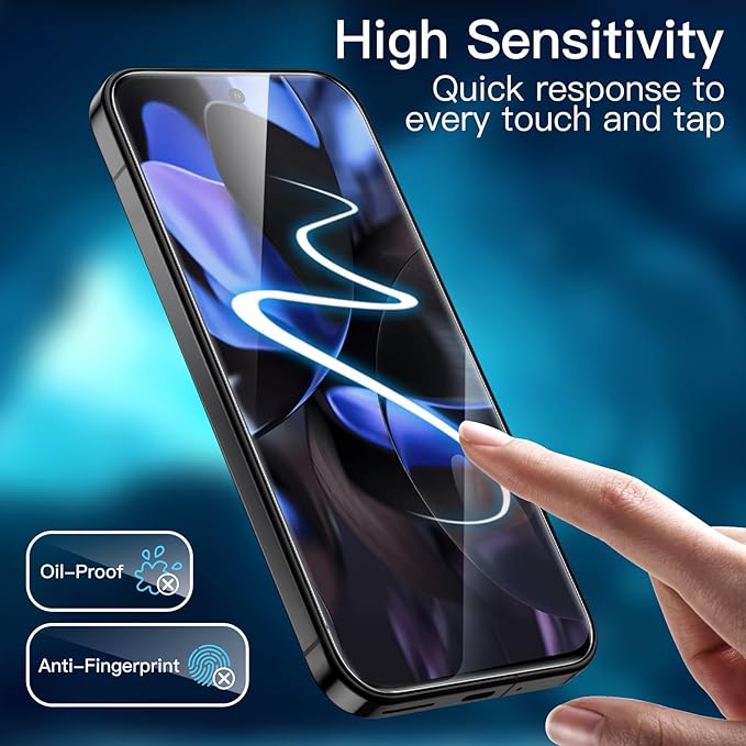 Set 2 Folie Sticla pentru Google Pixel 10 – Sticla Securizata 9H+, Claritate Super HD, Tratament Oleofob Electronic, Anti-Amprenta, Sensibilitate Touch Avansata, Acoperire Completa Compatibila cu Husa
