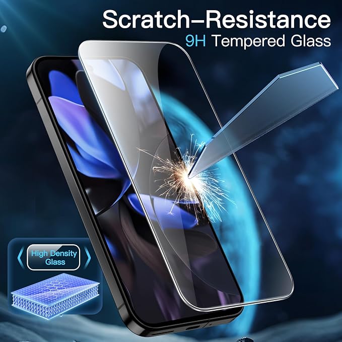 Set 2 Folie Sticla pentru Google Pixel 10 – Sticla Securizata 9H+, Claritate Super HD, Tratament Oleofob Electronic, Anti-Amprenta, Sensibilitate Touch Avansata, Acoperire Completa Compatibila cu Husa