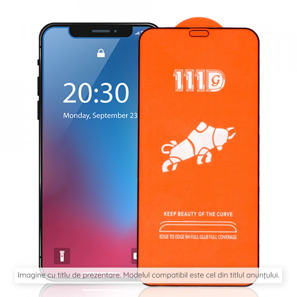 Folie pentru Xiaomi Poco X6 Pro - Techsuit 111D Full Cover / Full Glue Glass - Black