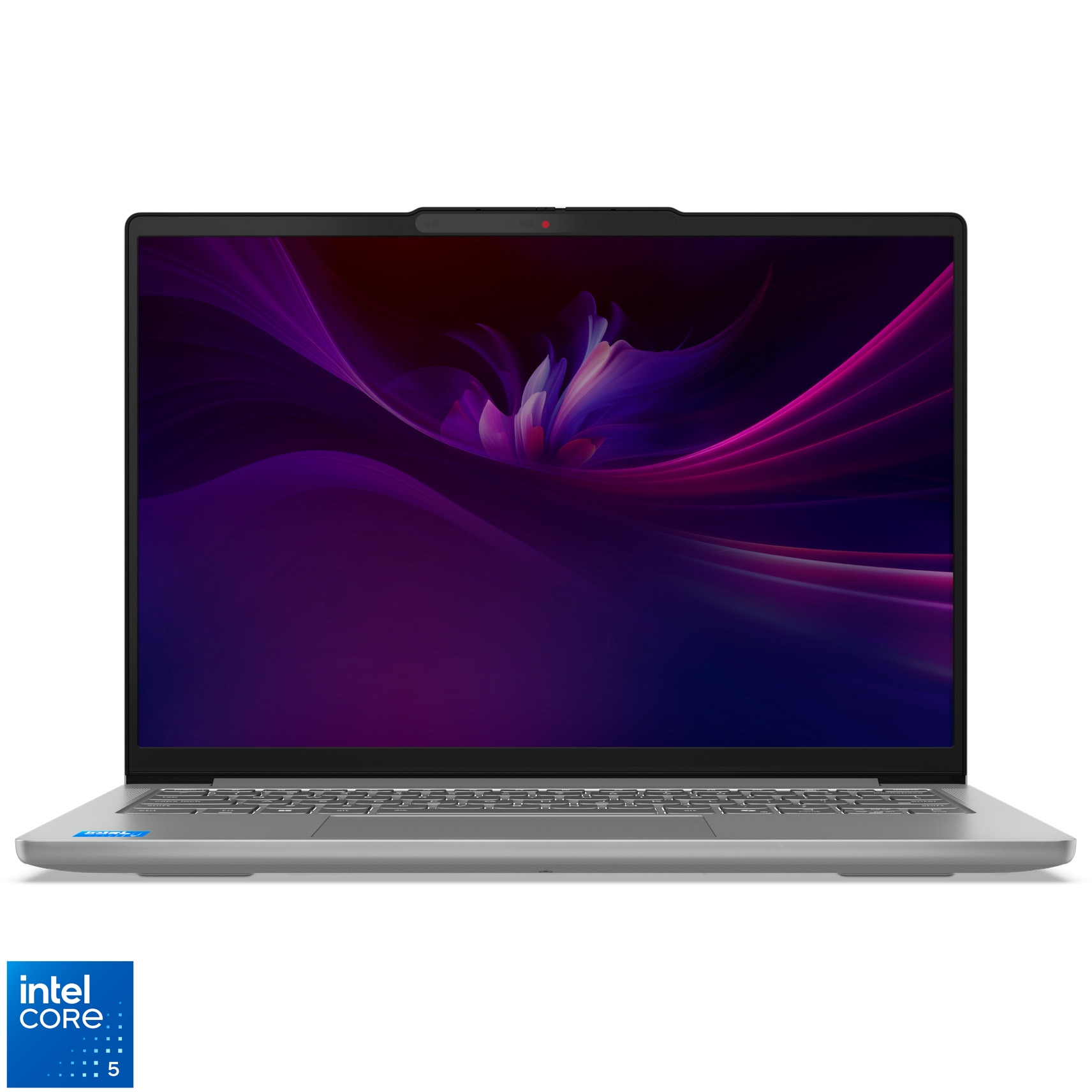 Laptop Lenovo IdeaPad Slim 5 14IRH10R cu procesor Intel® Core™ 5 210H pana la 4.8GHz, 14" WUXGA, OLED, 24GB DDR5 RAM, 512GB SSD, Intel® Graphics, No OS, Luna Grey