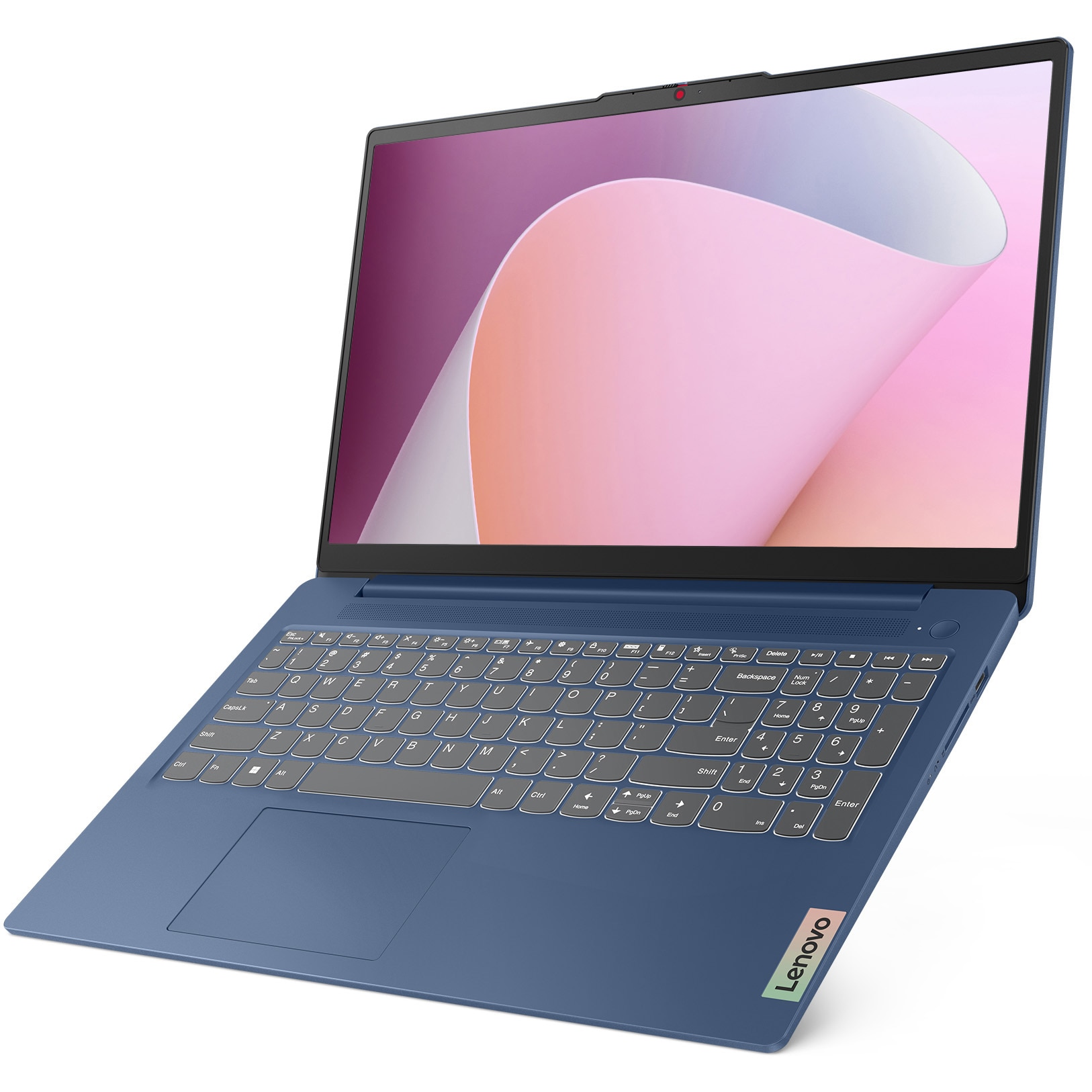 Laptop Lenovo IdeaPad Slim 3 15ABR8 cu procesor AMD Ryzen™ 5 5625U pana la 4.3GHz, 15.6" Full HD, 8GB DDR4 RAM, 256GB SSD, AMD Radeon™ Graphics, No OS, Abyss Blue