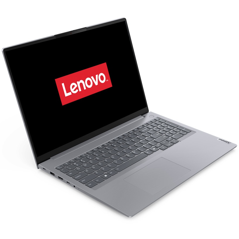 Laptop Lenovo ThinkBook 16 G7 IML cu procesor Intel® Core™ Ultra 5 125U pana la 4.3GHz, 16" WUXGA, IPS, 16GB DDR5, 512GB SSD, Intel® Graphics, No OS, Arctic Grey