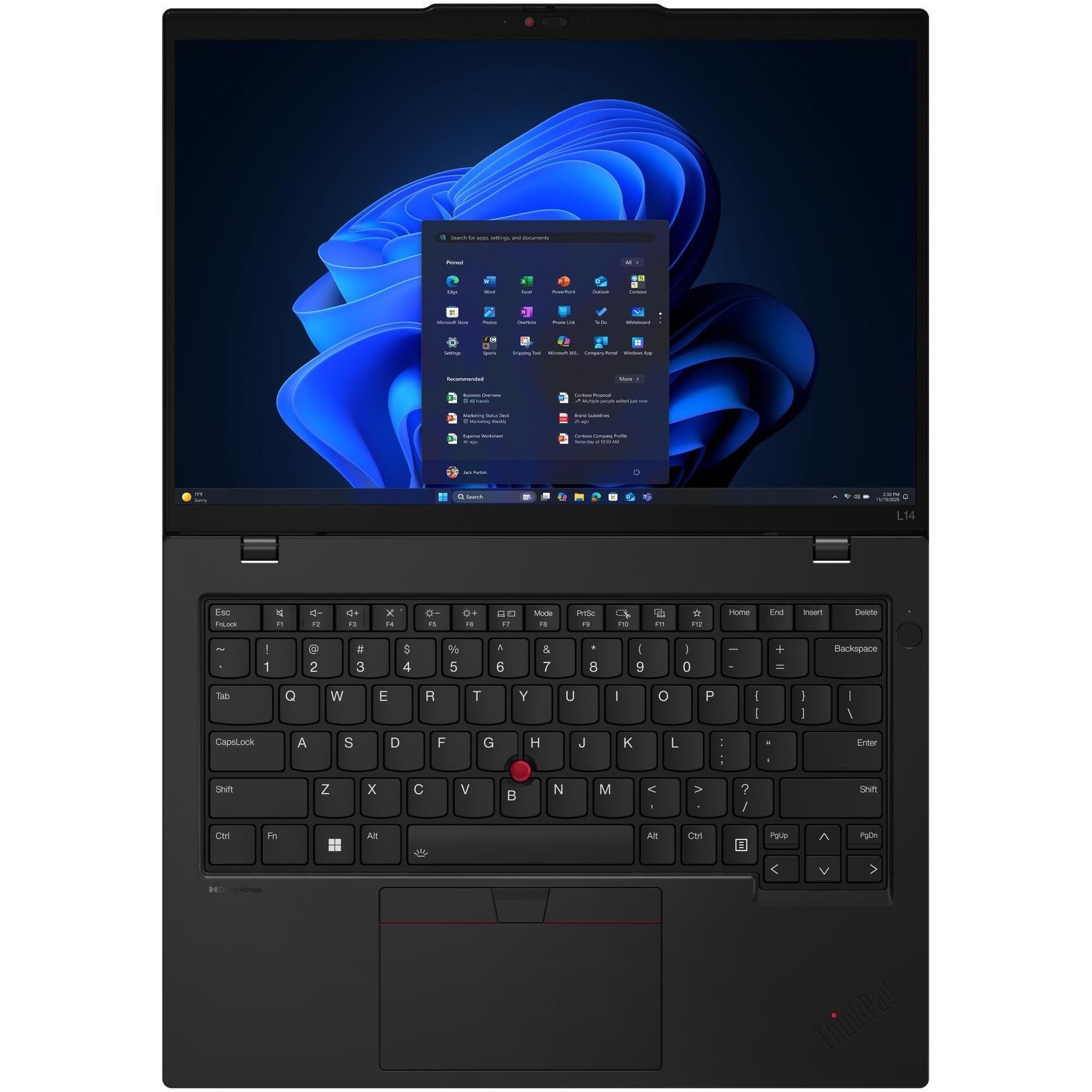 Laptop Lenovo ThinkPad L14 Gen 6 cu procesor Intel® Core Ultra 5 225U pana la 4.8GHz, 14" WUXGA , IPS, 16GB DDR5 RAM, 512GB SSD, Intel® Graphics, Windows® 11 Pro, Black, 3y on-site Premium Care