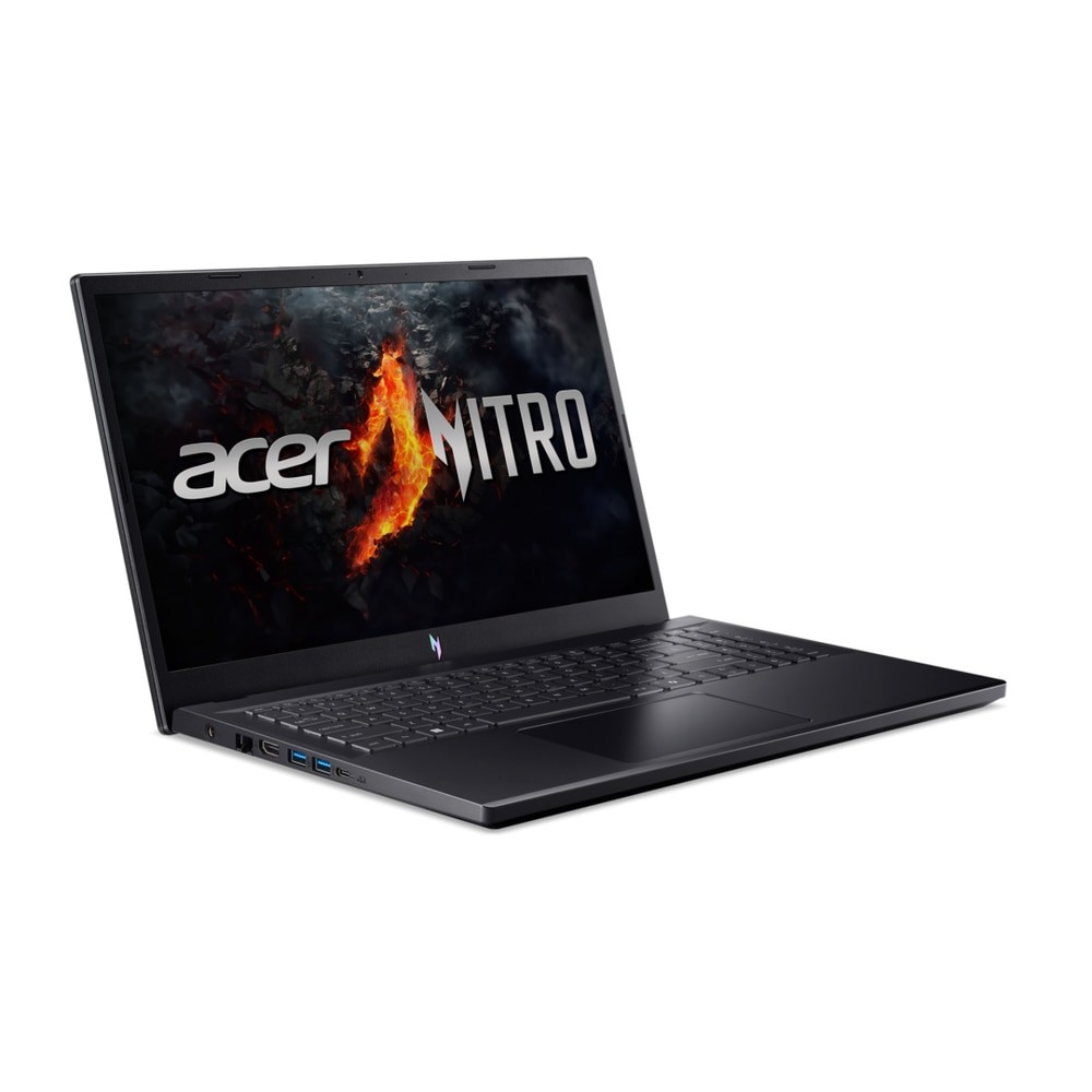 Laptop Acer Gaming 15.6" Nitro V 15 ANV15-41, FHD IPS 120Hz, Procesor AMD Ryzen™ 5 7535HS (16M Cache, up to 4.55 GHz), 16GB DDR5, 512GB SSD, GeForce RTX 4050 6GB, No OS, Obsidian Black