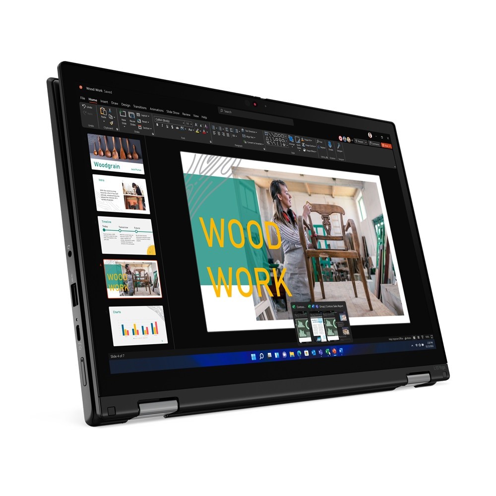 Laptop 2 in 1 Lenovo ThinkPad L13 Yoga Gen 3 (Intel), 13.3" WUXGA 1920x1200 IPS Touch Screen 300nits, Intel Core i5-1235U 10-core, 16 GB DDR4, 256 GB SSD m2 PCIe, Intel Iris Xe Graphics, Windows 11 Pro, Aluminium Case 1.32 kg Thunder Black