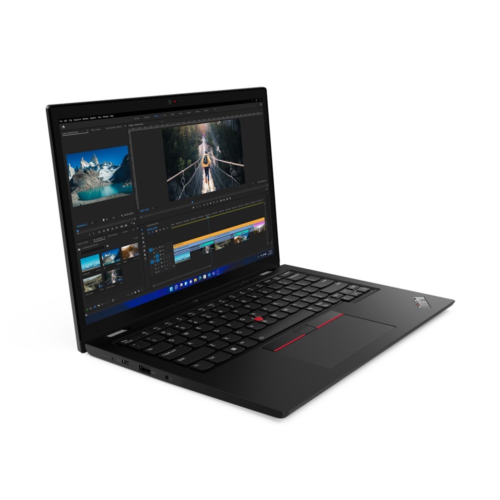 Laptop 2 in 1 Lenovo ThinkPad L13 Yoga Gen 3 (Intel), 13.3" WUXGA 1920x1200 IPS Touch Screen 300nits, Intel Core i5-1235U 10-core, 16 GB DDR4, 256 GB SSD m2 PCIe, Intel Iris Xe Graphics, Windows 11 Pro, Aluminium Case 1.32 kg Thunder Black