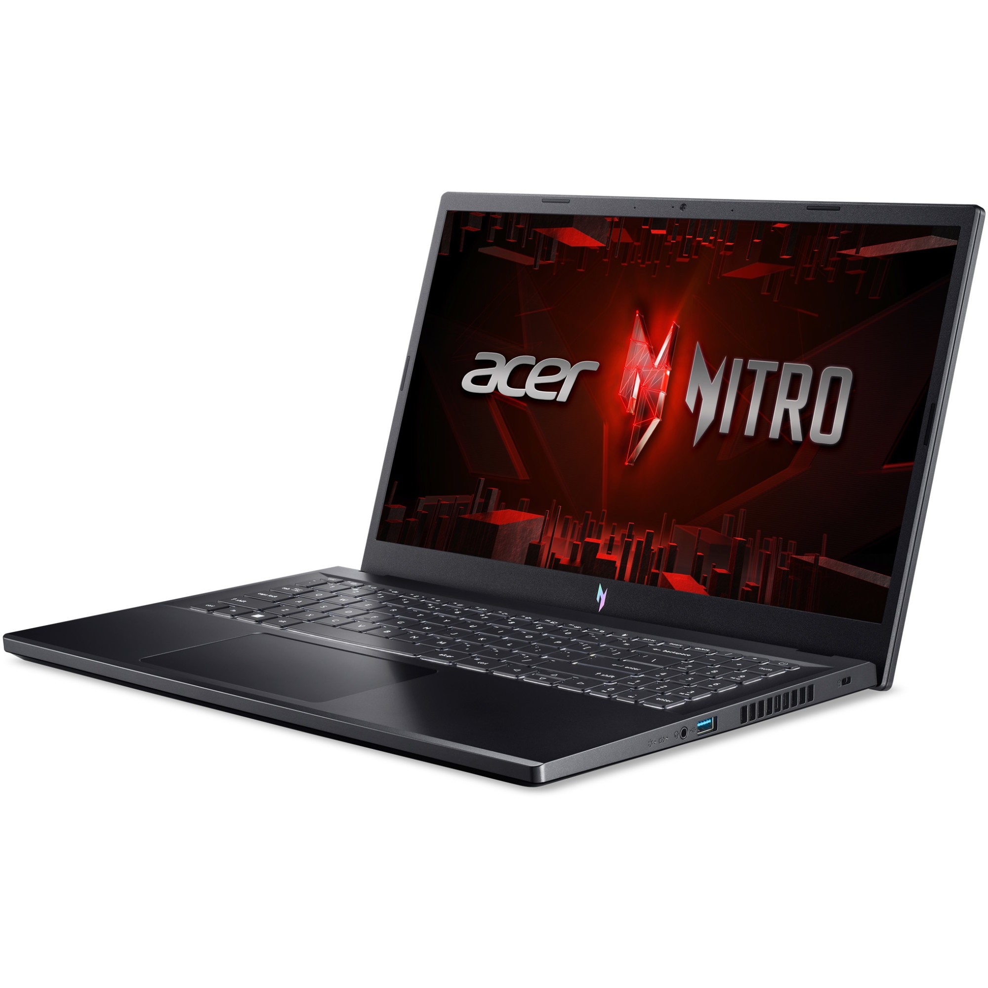 Laptop Gaming Acer Nitro V 15 ANV15-51-78ST cu procesor Intel® Core™ i7-13620H pana la 4.9GHz, 15.6", Full-HD, IPS, 165Hz, 32GB DDR5 RAM, 1TB SSD, NVIDIA® GeForce RTX™ 4050 6GB GDDR6, No OS, Obsidian Black