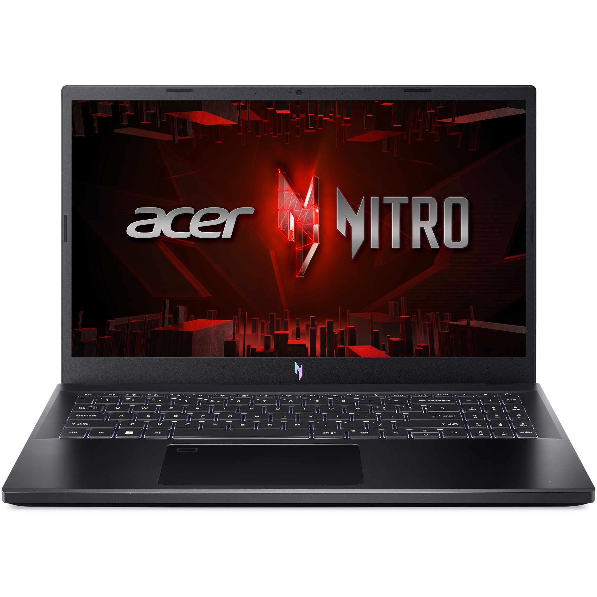 Laptop Gaming Acer Nitro V 15 ANV15-51-533J cu procesor Intel® Core™ i5-13420H pana la 4.7GHz, 15.6'', Full HD, IPS, 165Hz, 16GB DDR5 RAM, 1TB SSD, NVIDIA® GeForce RTX™ 3050 6GB GDDR6, No OS, Obsidian Black