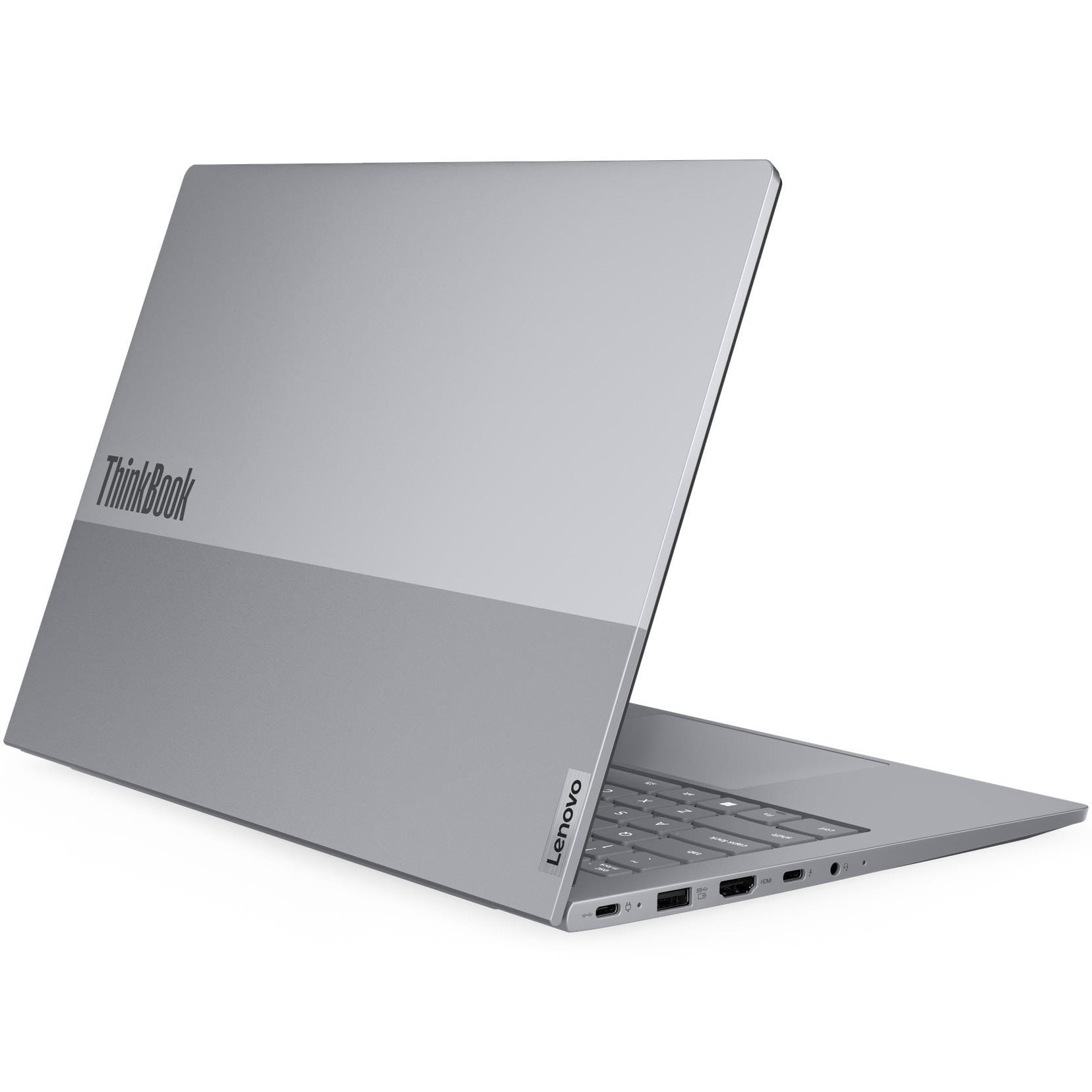Laptop Lenovo ThinkBook 14 G8 IRL cu procesor Intel® Core 5 210H pana la 4.8GHz, 14" WUXGA, IPS, 16GB DDR5 RAM, 512GB SSD, Intel® Graphics, Windows® 11 Pro, Arctic Grey, 3y on-site Premium Care