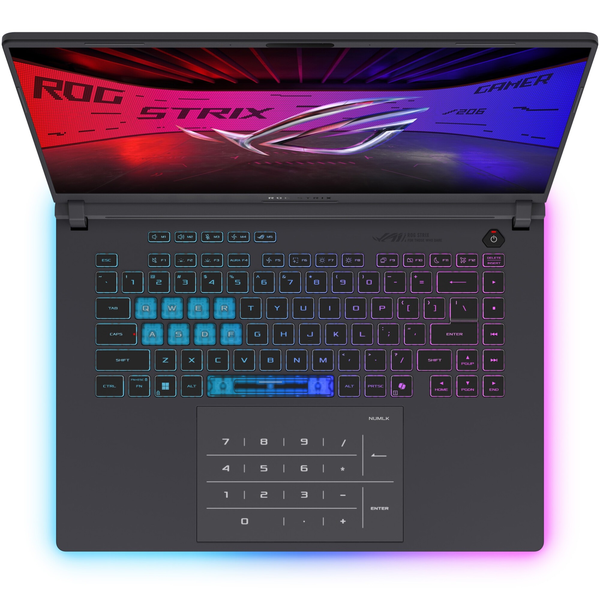 Laptop Gaming ASUS ROG Strix G16 G615LR cu procesor Intel® Core™ Ultra 7 255HX pana la 5.2GHz, 16", 2.5K WQXGA, IPS, 240Hz, G-Sync, 32GB DDR5, 1TB SSD, GeForce RTX™ 5070 Ti 12GB GDDR7, No OS, Eclipse Gray