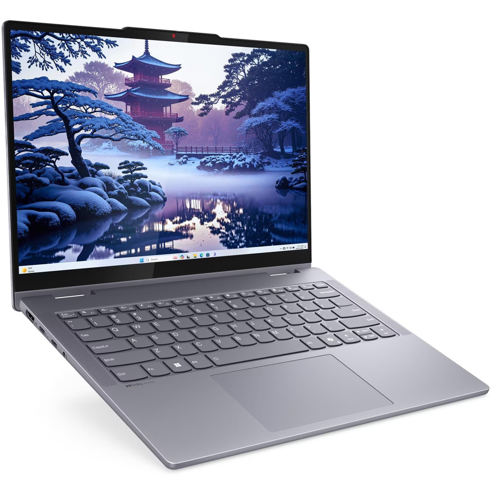 Laptop Lenovo IdeaPad 5 2-in-1 14IAL10 cu procesor Intel® Core™ Ultra 5 225U pana la 4.8GHz, 14" WUXGA, IPS, Touch, 16GB LPDDR5x RAM, 512GB SSD, Intel® Graphics, No OS, Luna Grey