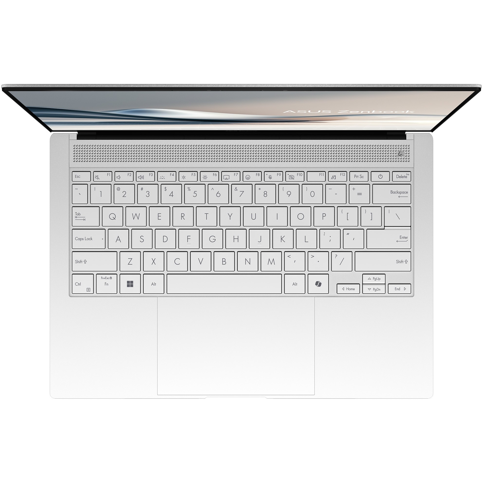 Laptop ASUS Zenbook S 14 UX5406SA cu procesor Intel® Core™ Ultra 7 258V pana la 4.8 GHz, 14'', 3K, OLED, 120Hz, 32GB RAM LPDDR5X, 1TB SSD, Intel® Arc™ Graphics, Windows 11 Pro, Scandinavian White