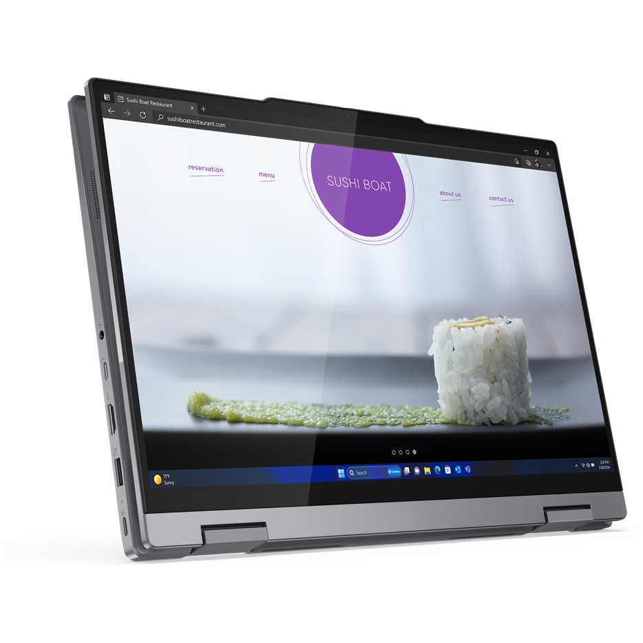 Laptop Lenovo ThinkPad 14 2-in-1 G4 IML cu procesor Intel® Core™ Ultra 7 155U pana la 4.8 GHz, 14", WUXGA, IPS, Touch, 16GB DDR5, 512GB SSD, Intel® Graphics, Windows 11 Pro, Luna Grey, 3Y Onsite upgrade